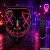 LED maska na Halloween, svietiaca s ovládačom - ružová Náhľad obrázku produktu 2