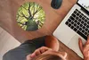 MuchoWow® Mauspad Mousepad Beruhigende Zweige eines grünen Produktbild-Vorschau 3