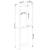Badezimmerschrank 180 cm Graphitgrau und Weiß - Elegante Produktbild-Vorschau 3