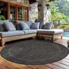 Outdoor Teppich Einfarbig Wetterfest Terasse Balkon Garten Produktbild-Vorschau 1