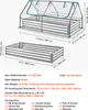 VEVOR Hochbeet Metall 180x90x30 cm, Rechteckiges Produktbild-Vorschau 7