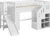 Flieks Etagenbett 90x200cm mit Stauraumtreppe, Kinderbett Produktbild-Vorschau 11