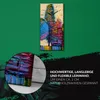 Wandbild Leinwand Bilder Wanduhr Kunstdruck 30x60 Bäume Produktbild-Vorschau 5