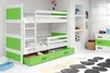 Kinderhochbett mit Stauraum ohne Matratze 80x190 FERGUS – Produktbild-Vorschau 1