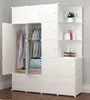 A white modular closet with clothes and accessories inside. Náhled obrázku produktu