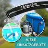 6,00m Schwimmbad Schlauch, schwarz Ø 38mm Produktbild-Vorschau 2