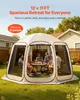 SucceBuy tenda pop-up, 365,76x335,28 cm, tenda da campeggio Anteprima dell’immagine prodotto 3
