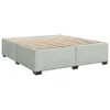 Boxspringbett mit Matratze Hellgrau 200x200 cm Samt Produktbild-Vorschau 8