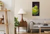 Wohnzimmer-Bild Leinwand Uhr Geräuschlos Kunstdruck 30x60 Produktbild-Vorschau 3
