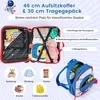 COSTWAY 2-dielny detský kufor + batoh, 12"+18" detský vozík Náhľad obrázku produktu 7