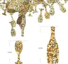 Oblique Unique Champagner Flasche Glas Konfetti Gold Sekt Produktbild-Vorschau 2