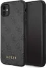 A smartphone case with a repeating Guess logo pattern and the Guess brand name is shown next to a smartphone. Voir les images du produit