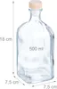 Relaxdays Flaschen zum Befüllen, 6er Set, 500 ml, mit Produktbild-Vorschau 4