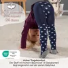 LaLoona Baby Krabbelstrumpfhose mit ABS Sohle - Sterne/Blau Produktbild-Vorschau 3