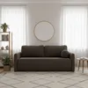 Sofa mit Schlaffunktion - Braun - Leicht zu Reinigen - mit Produktbild-Vorschau 3