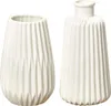 Boltze Vasen Set Esko 2-teilig wei¤ matt, Blumenvasen aus Anteprima dell’immagine prodotto 8