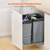 Contenedor de residuos extraíble VEVOR (50 cuartos x2), Vista previa de la imagen del producto 4