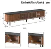 Moderner Lowboard-TV-Schrank mit Schiebetüren und Produktbild-Vorschau 2