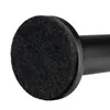 Close-up of the bottom of a black furniture leg with a felt pad. Produktbild-Vorschau