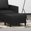 vidaXL Fußhocker Schwarz 60x50x41 cm Kunstleder Produktbild-Vorschau 2