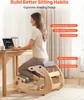 SucceBuy Tabouret ergonomique avec coussins rembourrés en Voir les images du produit 2