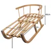 A wooden sled with dimensions indicated by measurement lines and text. Produktbild-Vorschau