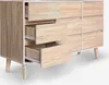 Cassettiera in legno per il soggiorno 9 cassetti Anteprima dell’immagine prodotto 7