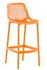 DELUKE® Barhocker modern Orange LORL - Kunststoff, Produktbild-Vorschau 1