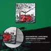Coloray Uhr auf Leinwand 30x30 cm Wand Uhr Dekoration Produktbild-Vorschau 5