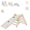A collection of indoor climbing structures for babies and children, including a climbing triangle with a slide and climbing rocks. Anteprima dell’immagine prodotto