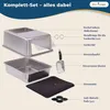 Katzenklo Edelstahl XXL mit Deckel – Katzentoilette Produktbild-Vorschau 2