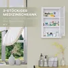 kleankin Medizinschrank, Apothekerschrank mit 3 Schichten, Produktbild-Vorschau 5