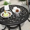 Runder Gartentisch, Terrassentisch aus Gussaluminium mit Produktbild-Vorschau 4