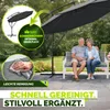 tillvex® Gartenbank Wetterfest 3-4 Sitzer mit Abdeckung & Produktbild-Vorschau 7