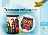 Packaging for transparent paper with examples of crafts made with it. Anteprima dell’immagine prodotto