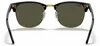 Ray-Ban RB3016 Clubmaster zonnebril, zwart-goud, met G-15 Productafbeelding-voorbeeld 11