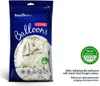 Pastellweiße Geburtstagsballons 12 cm, 100 Stück. Produktbild-Vorschau 5