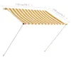 vidaXL Wysuwana markiza 150×150 cm żółto-biała Podgląd zdjęcia produktu 9