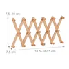 Relaxdays Wandgarderobe Holz, ausziehbare Garderobenleiste, Produktbild-Vorschau 4