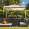 HI Pavillon Faltbar 3x3 m Beige Produktbild-Vorschau 2