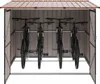 vidaXL Fahrradspeicher 3 pcs Braun 216 x 207 x 158 cm Produktbild-Vorschau 2
