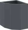 vidaXL Eckpflanzer Anthrazit 30 x 30 x 35 cm Stahl Produktbild-Vorschau 1