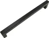 Klasická nábytková úchytka 192 mm z nerezové oceli v černé Náhled obrázku produktu 1