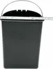 A black bucket with a metal handle and a ruler across the top. Produktbild-Vorschau