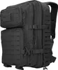 A black backpack is shown against a white background. Voir les images du produit