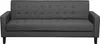 BELIANI 3-Sitzer Sofa Dunkelgrau Stoffbezug Gesteppt mit Produktbild-Vorschau 1