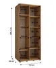 Šatní skříň YVONA 1 - 110/60 cm, bílá / dub artisan / Náhled obrázku produktu 7