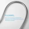 A flexible metal hose with text describing its features. Anteprima dell’immagine prodotto