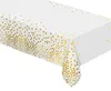 Tovaglia party foil oro a pois - bianco - 137x183 cm Anteprima dell’immagine prodotto 3