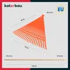 KOTARBAU® Plastové hrable na lístie 55 cm s násadou, metla Náhľad obrázku produktu 3